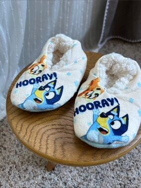 Bluey toddler Slipper Socks with Bluey and Bingo - never worn!